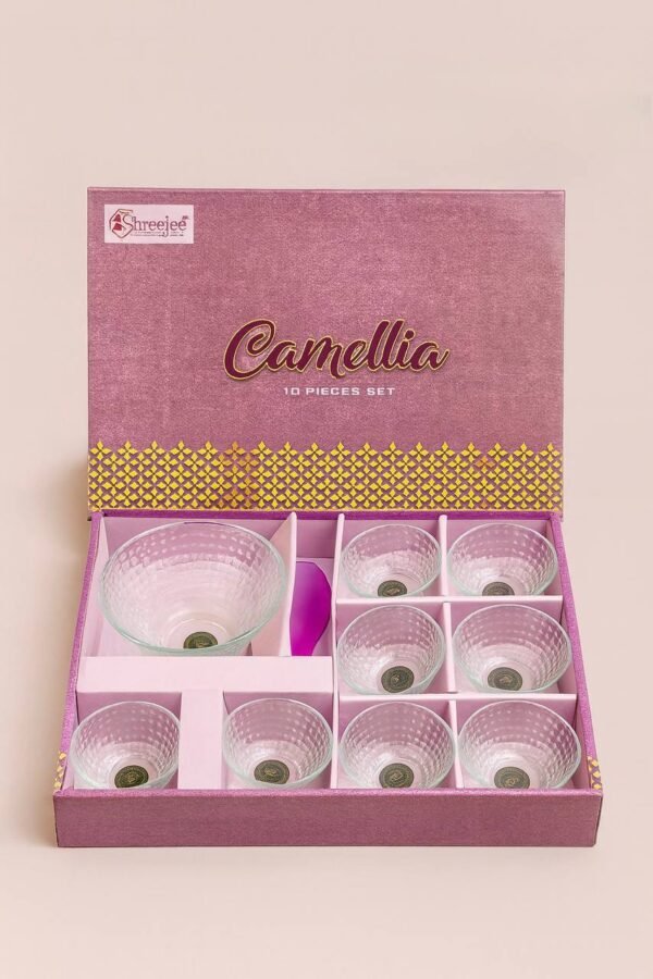 Camellia Gift Set (8 Bowl+ 1 Spoon+ 1 Bowl)