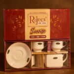 Rajeev Sunrise Gift Set (1 Tea Pot+ 2 Cup+ 2 Platter)